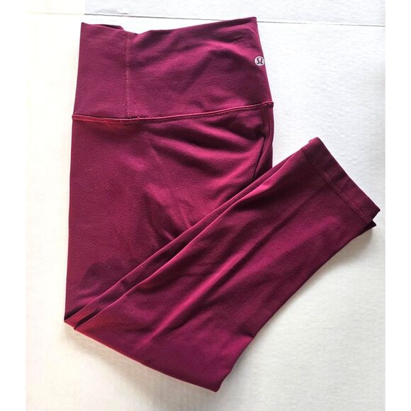 Lululemon Align Crop 21" Leggings | Ripened Raspberry Nulu | Size 6 EUC - Picture 1 of 10